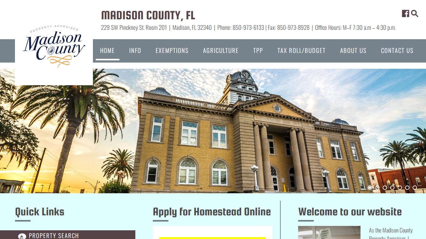 Madison County, FL – Official Website of the Madison County Property ...